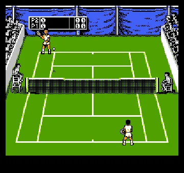 Jimmy Connors Tennis (USA) screen shot game playing